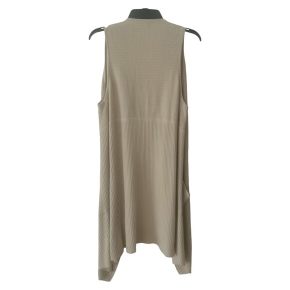 Dex Sleeveless Open Front Cardigan beige M - Picture 4 of 14